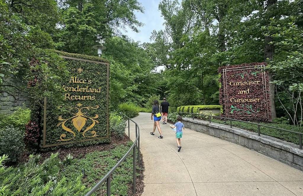 Alice in Wonderland exhibit entrance