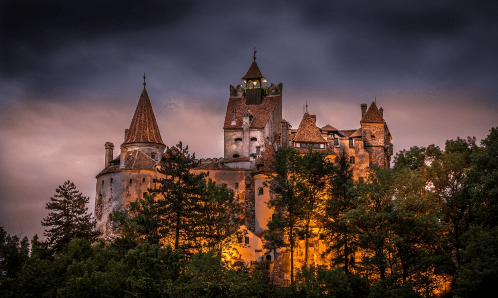 Bran Castle at night
